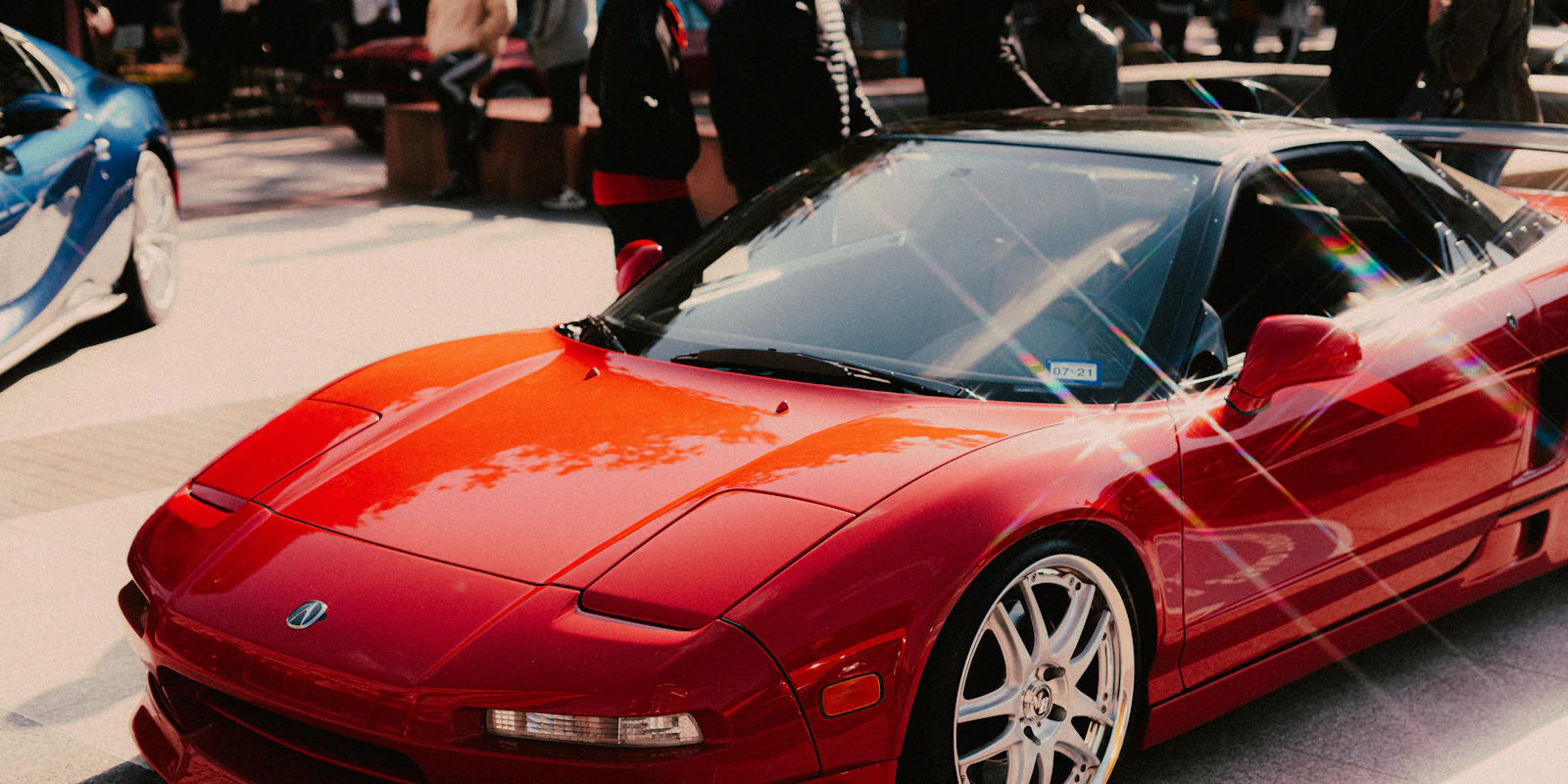 Red first-generation Acura NSX